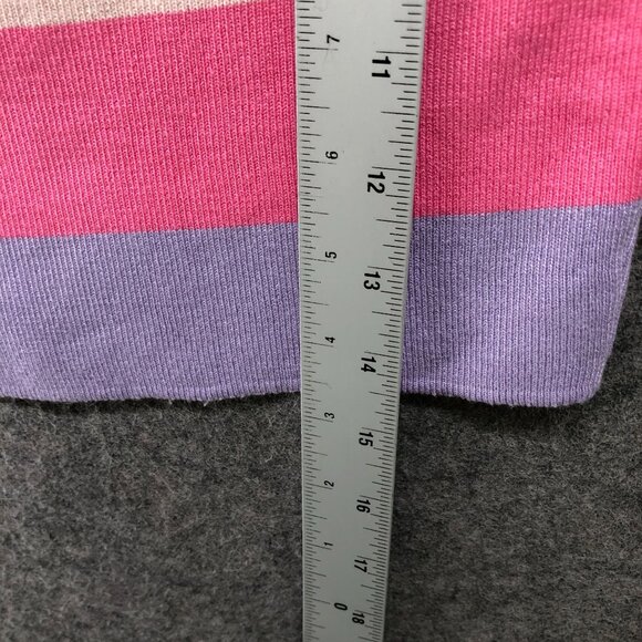 Zara Cropped Sleeveless Sweater Womens S Multicolor Stripe Candy Crewneck Fitted - Picture 9 of 9